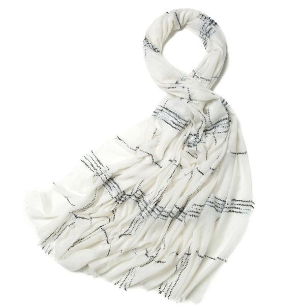 

bandanas thin type 100% fine wool women oversized extra large scarf shawl wrap luxury 78"x 35", Blue;gray