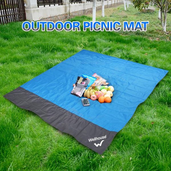 

2x2.1m waterproof outdoor picnic mat camping ground mattress portable lightweight folding pocket beach blanket pads