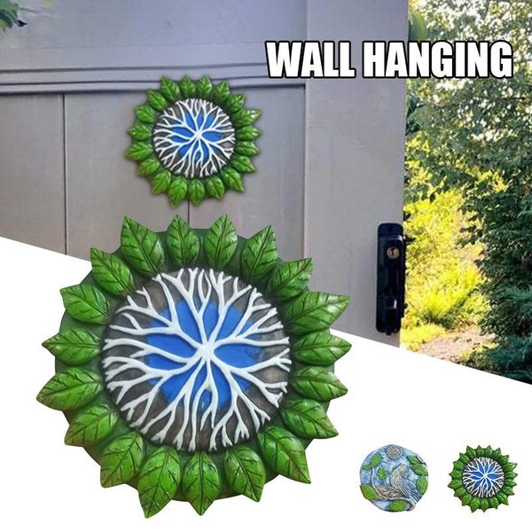 

decorative objects & figurines creative wall decoration exquisite wood crafts carved resin hanging ornament for home garden courtyard pak5