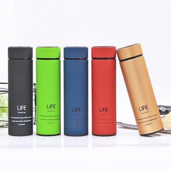 

water bottles 304 stainless steel vacuum flask creative advertising promotion gift cup life business office straight drop