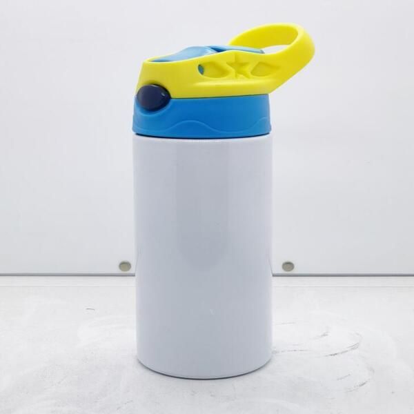 12 Unzen GERADE Schnabeltasse Sublimation Kinderbecher Edelstahl-Wasserflaschen Doppelt isolierte Vakuum-Trinkmilchbecher