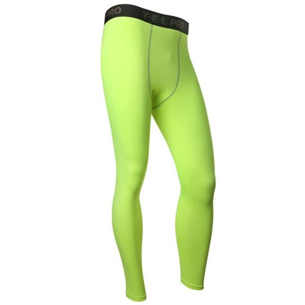 

men casual compression pants fitness base layers skin tights leggings men's, Black
