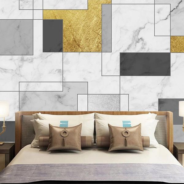 

wallpapers custom po wallpaper for walls 3d geometric marble pattern waterproof wall painting living room sofa tv background mural paper