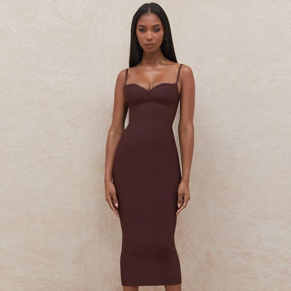 

arrival sleeveless backless spaghetti strap womens dresses high waist sheath club solid for woman, Black;gray