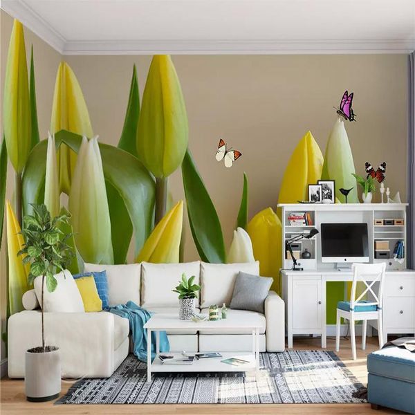 

wallpapers dropship custom 3d mural wallpaper living room bedroom sofa tv background wall painting papers home decor tropical walpaper