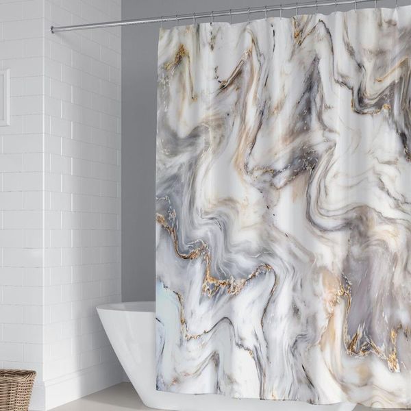

shower curtains waterfall rock stone printing waterproof curtain bathroom room home decoration