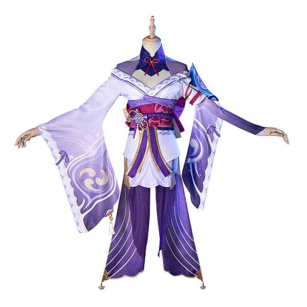 Genshin Impact Raiden Shougun Costume Cosplay COSPLAYONSEN Baal Halloween Outfit Set completo Y0903