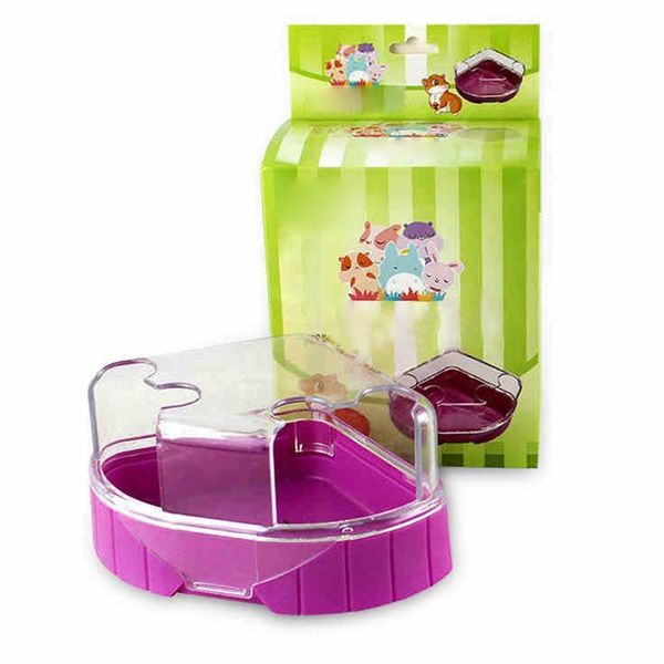 

small animal supplies dorakitten hamster corner toilet double sides plastic bathroom clear bath house cage box