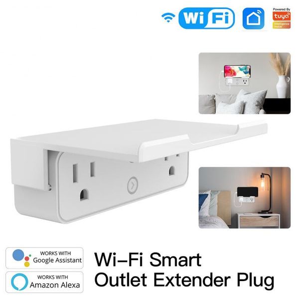 

smart power plugs tuya wifi us outlet extender multi plug socket with 2 splitter works alexa google life