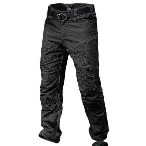 

men's pants men military tactical cargo black khaki army combat swat rip-strousers
