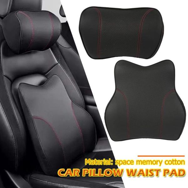 

seat cushions memory foam car headrest pillow neck rest easy disassemble clean breathable durable lumbar cushion styling