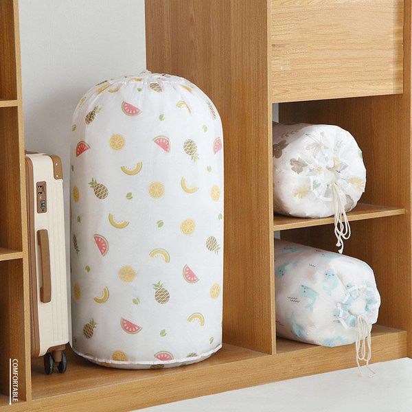 

clothing & wardrobe storage round beam mouth comforter bag household dustproof bags large capacity organizer quilt clothes