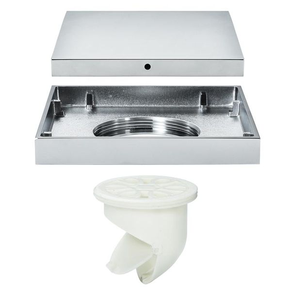 

other bath & toilet supplies hideep chrome-plated invisible square 15x15cm bathroom large displacement drainage floor drain