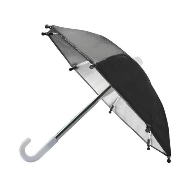 

umbrellas mini motorcycle umbrella, mobile phone decorative black plastic umbrella