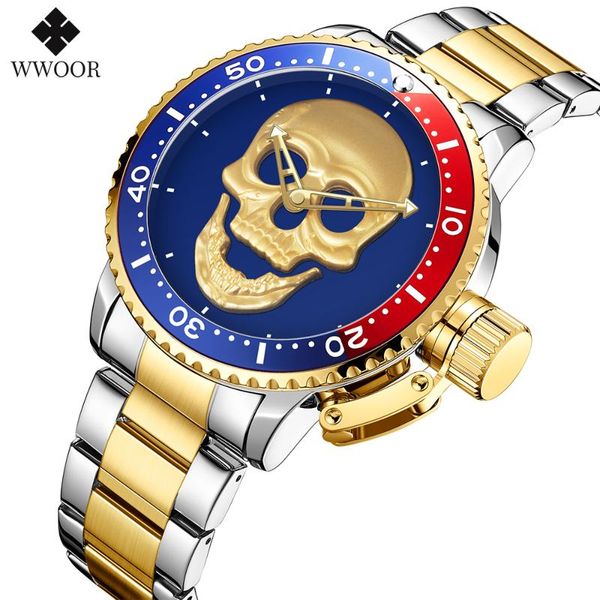 

wristwatches wwoor 2021 luxury fashion men brand casual military sport watch waterproof quartz clock man wristwatch relogio masculino, Slivery;brown