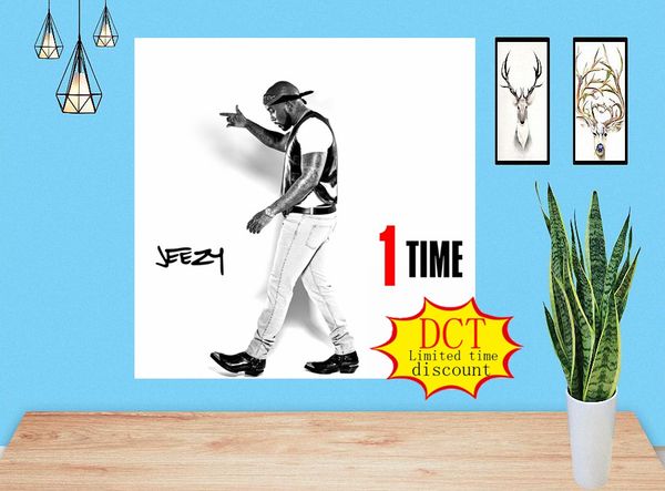 

1 time jeezy music album cover silk art print