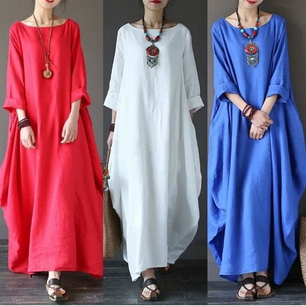 

kccg women's loose large cotton and women's loose large cotton and linen linen plus size dresses dress