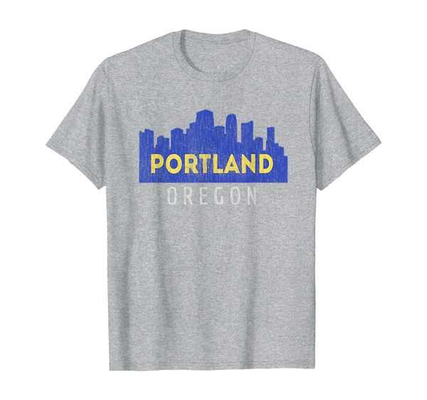 

portland city of oregon state t shirt souvenir pride t-shirt, White;black