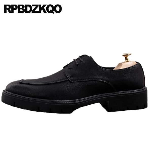 

dress shoes black loafers italian men brands wedding italy height increase elevator oxfords metal stars lace up party designer
