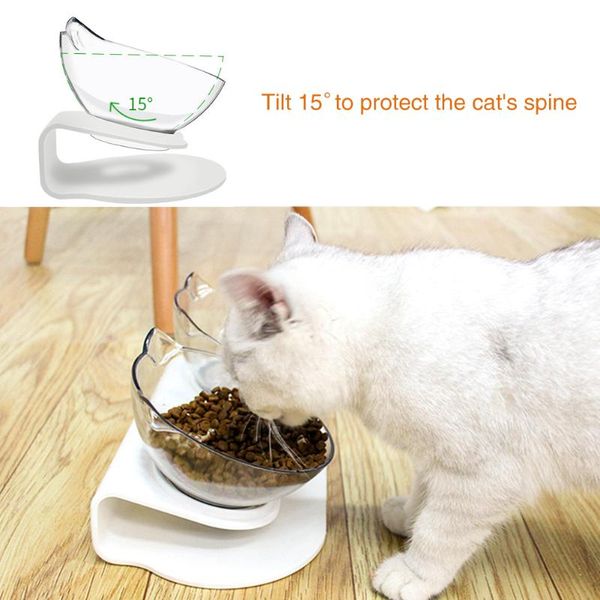 

cat bowls & feeders drinking portable easy clean water with stand adjustable dog reduce pain abs raised recycled non slip cute design