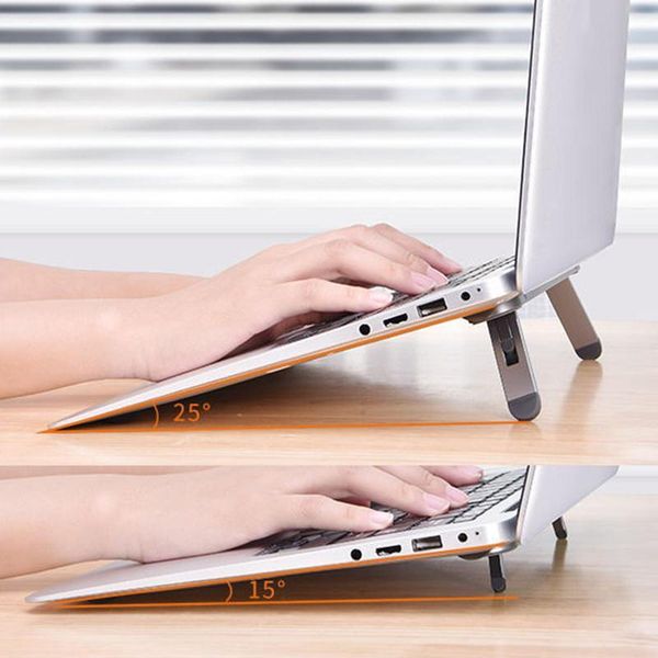 

adjustable foldable aluminum alloy heat dissipation lapheightened bracket cooling pads