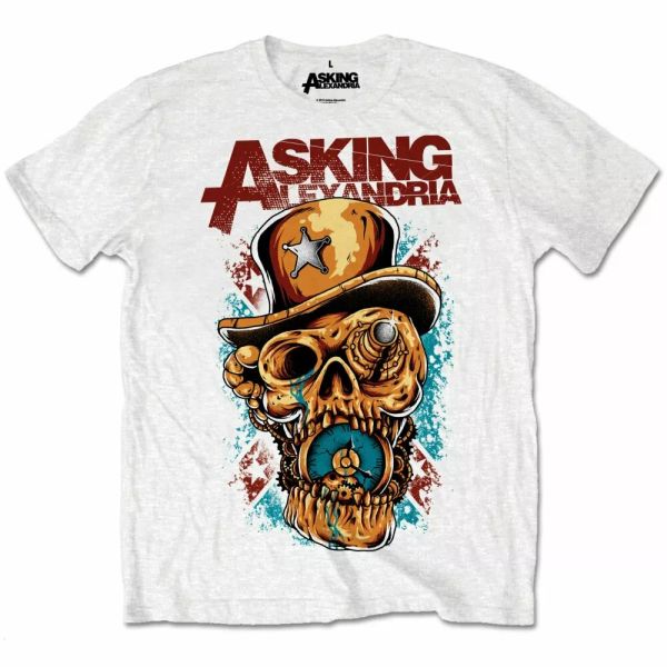 

asking alexandria sthe time allowed men t-shirt, White;black