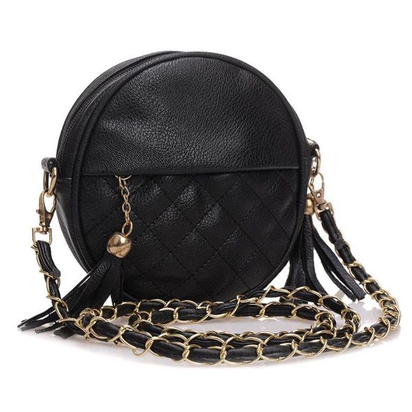 

mini bag for women fashion shoulder handbag leather sling crossbody tassel chain small bags duffel