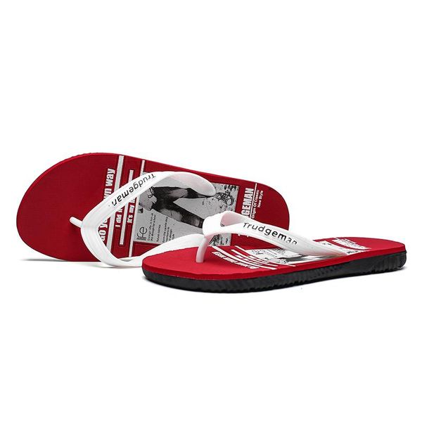 

slippers 2021 summer light flip flops men fashion red male rubber beach breathable home for chanclas hombre, Black