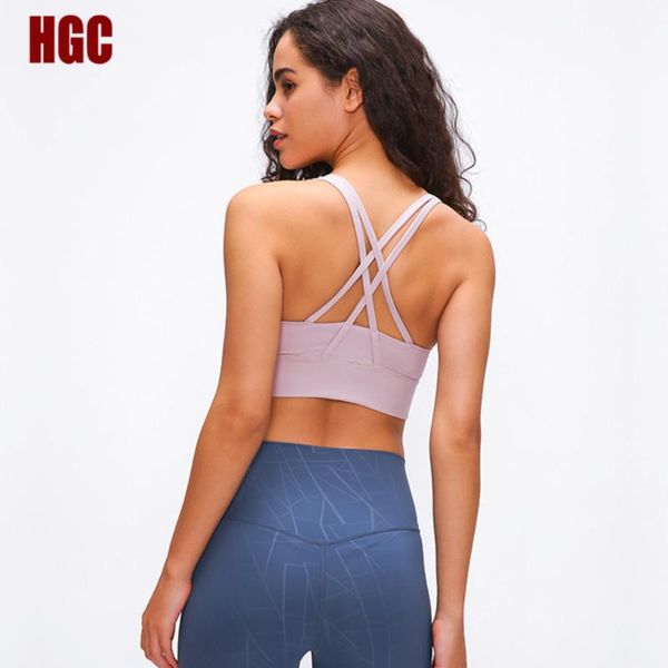 

yoga outfit nclagen underwear women cross back fitness bra gym breathable workout running sweat sport push-up training crop top