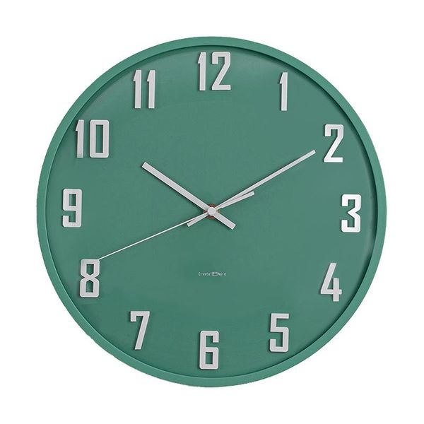 

wall clocks digital simple clock modern design silent nordic quartz round living room wood orologi parete decor mm60wc
