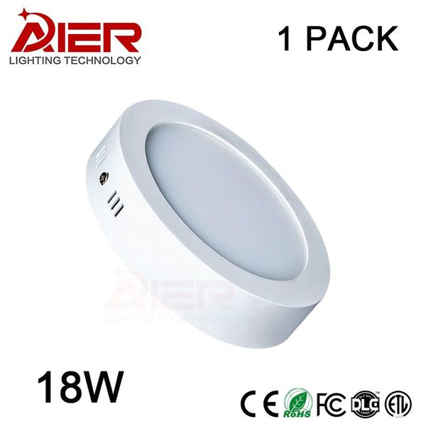 

panel lights 18w led round surface mounted downlight lighting smd2835 ac85-265v ceiling lamp withdriver