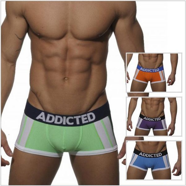 

men's cotton underwear 028 flat angle, Black;white