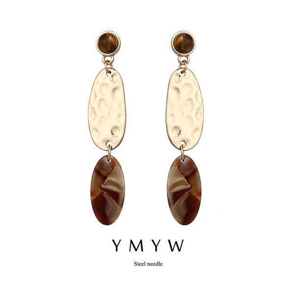 

dangle & chandelier ymyw korean trendy elegant long drop earrings acrylic, Silver