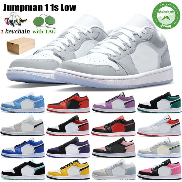 

new jumpman low 1 1s men basketball shoes t s jodan one metallic sliver university blue red gold laser orange starfish camo royal toe sports