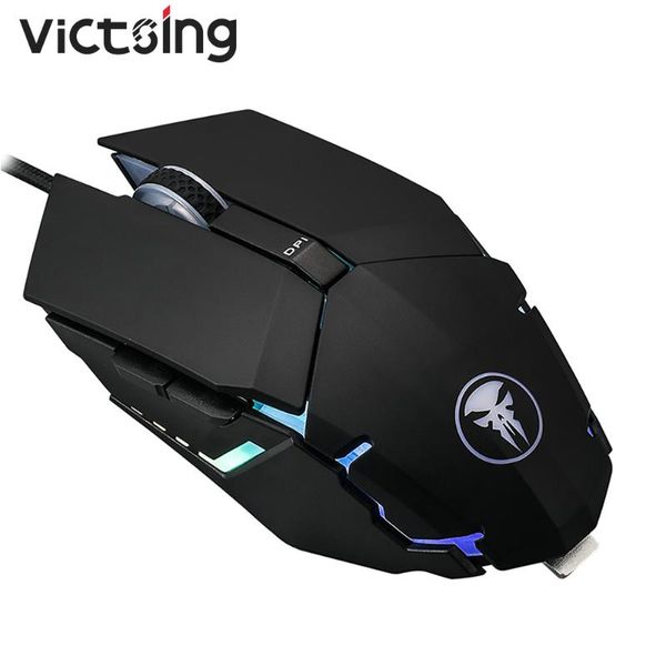 

victsing xx883 gaming mouse wired computer with rgb blacklit 4000dpi 6 programmable key ergonomic mice for pc gamer laptop