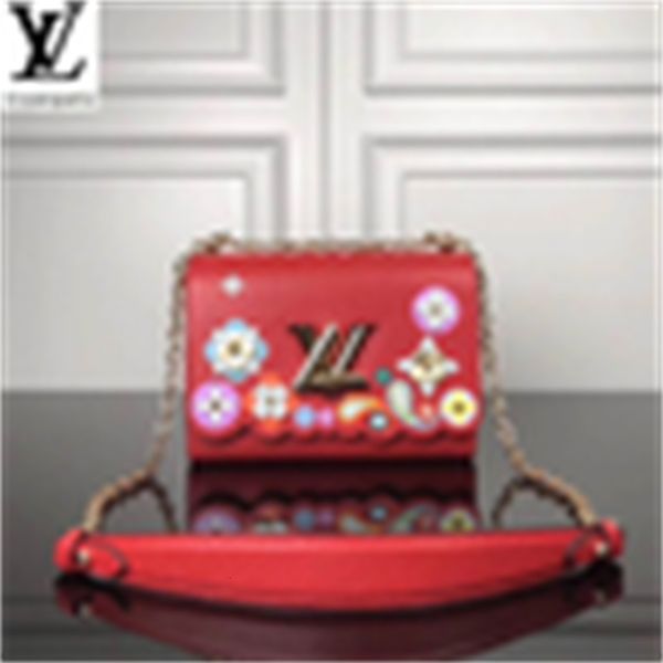

twist luxury 9wav m54859 color applique flower pattern big red water ripple brand medium bag handbags bags handles shoulder designer bags to