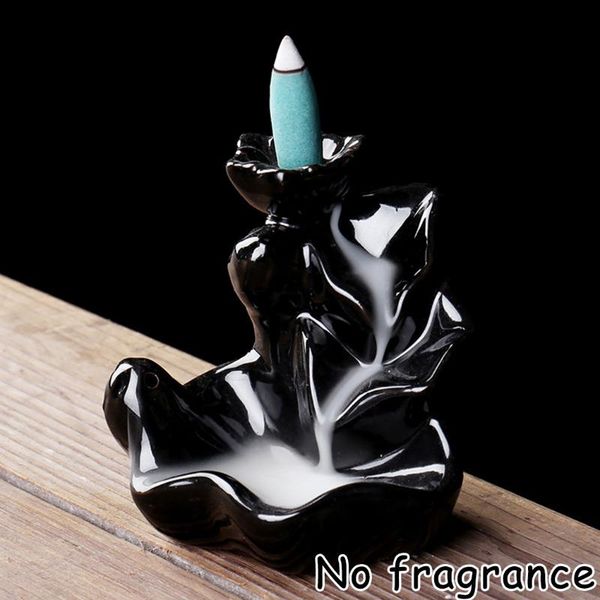 

black incense burner ceramic fragrance handicraft smoke waterfall lamps