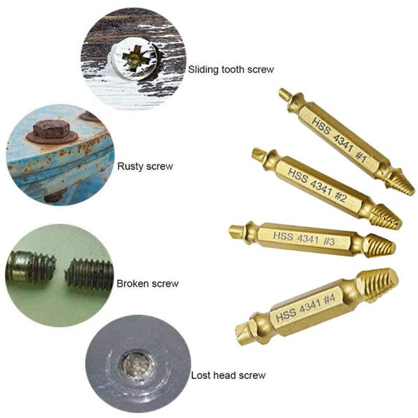 

professional hand tool sets take out stripped broken bolt stud remover demolition home woodworking parts kit damaged screw extractor drill b