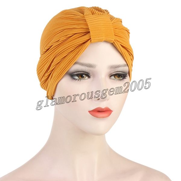 

solid color striped fabric turban bonnet soft stretch india hat head scarf muslim strench headdress hijab caps, Blue;gray
