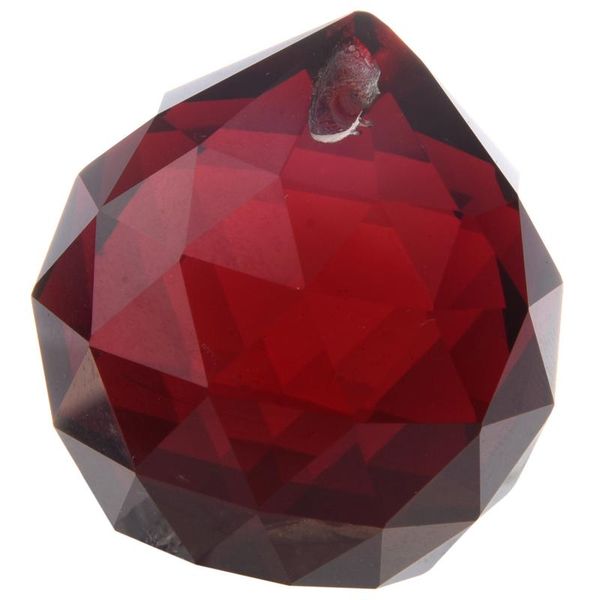 

licg- 40mm red crystal ball prisms by gift square chandelier