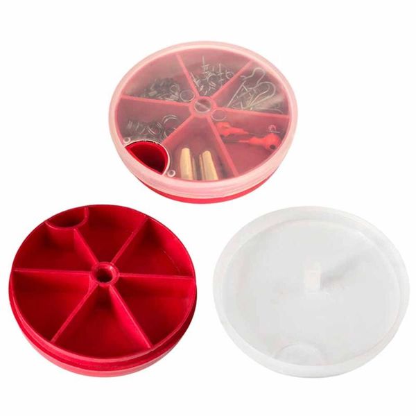 

fishing accessories 6/8 compartment storage box flying tackle case for spoon bait lead jig hook swivel connector