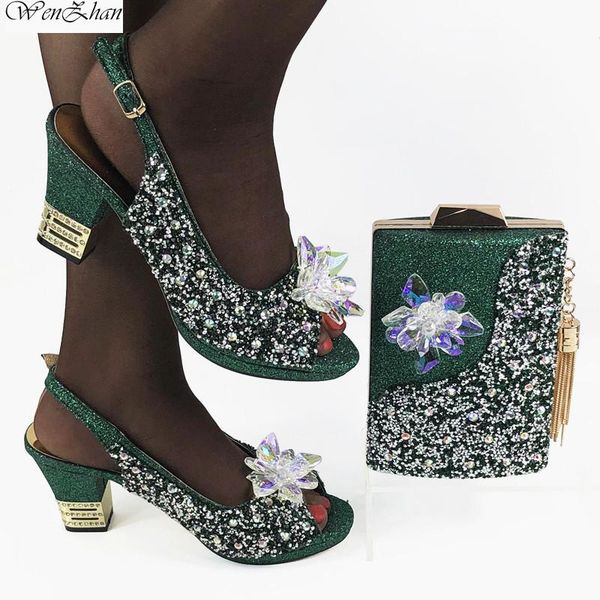 

dress shoes fashion italian designer lady and bag set to match party with matching bags d.green 38-43 b05-11, Black