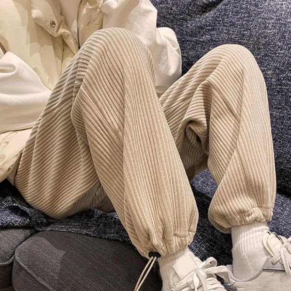 

men's pants all match drawstring solid color quick dry men for daily wear, Black