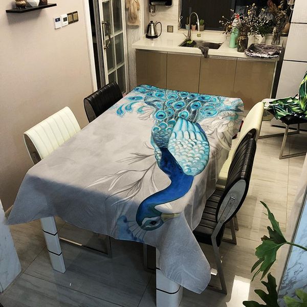 

table cloth rose flower vase tablecloth plume de paon pattern party banquet cover modern water and oil proof protector