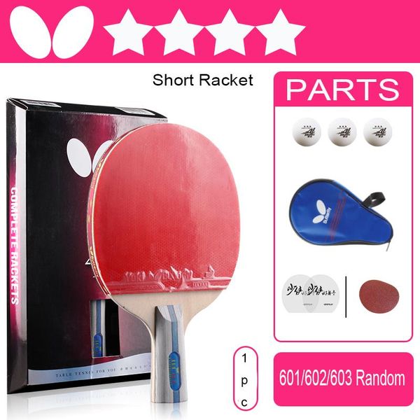 

table tennis raquets racket with double face pimples in rubber long handle pong bat fast attack good control