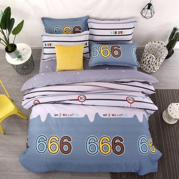 

bedding sets 2021 home textile cartoon boy set kid teen bedlinen 3/4pcs duvet cover pillowcase flat bed sheet king full twin size