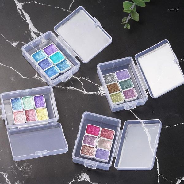 

6/12 colors glitter pearl solid watercolor paint metallic blue nail set manicure chrome purple diy decor aquarela pigment d0j21, Silver;gold