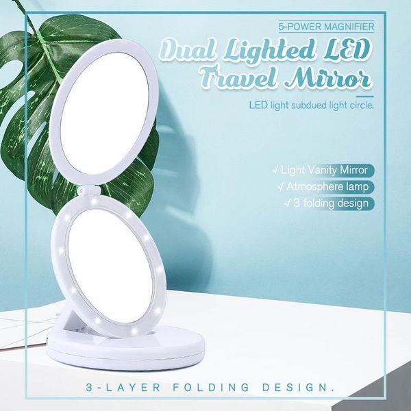 

party favor makeup vanity mirror with lights led magnifying cosmetic mirrors light magnification make up grossissant