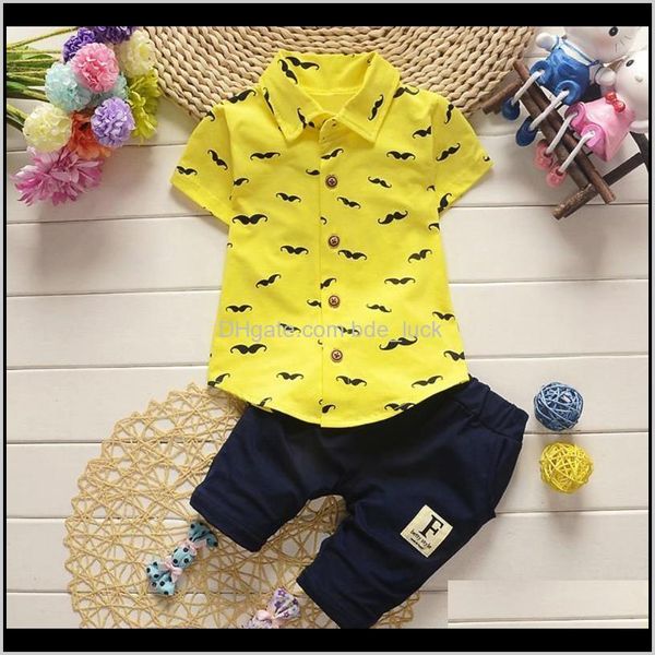 Sets Kleidung Baby, Umstandskleidung Kleinkind Kinder Baby Jungen Bart Kurzarm Shirts Tops + Shorts Hosen Outfit Kleidung Set 2 Stück Casual Dr