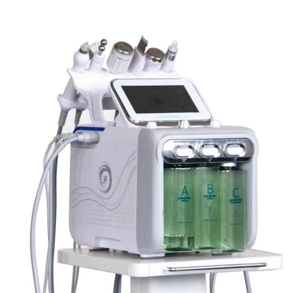 

6 in 1 skin care microcurrent face lift anti-wrinkle / hydro beauty facial machine, Black;white